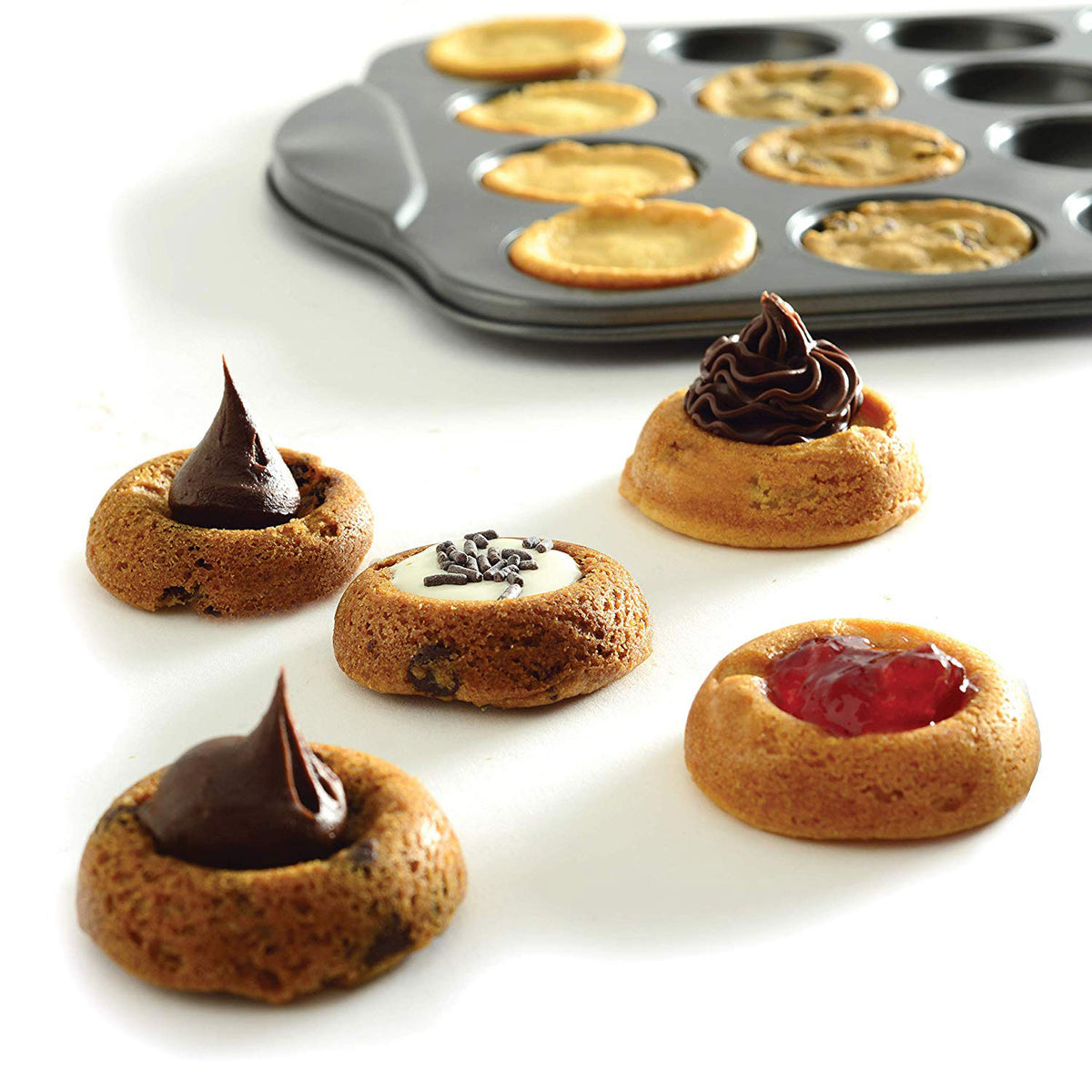 Norpro Nonstick Filled Center Easy Clean Cookie Sheet Pan, 20 Count (Open Box)