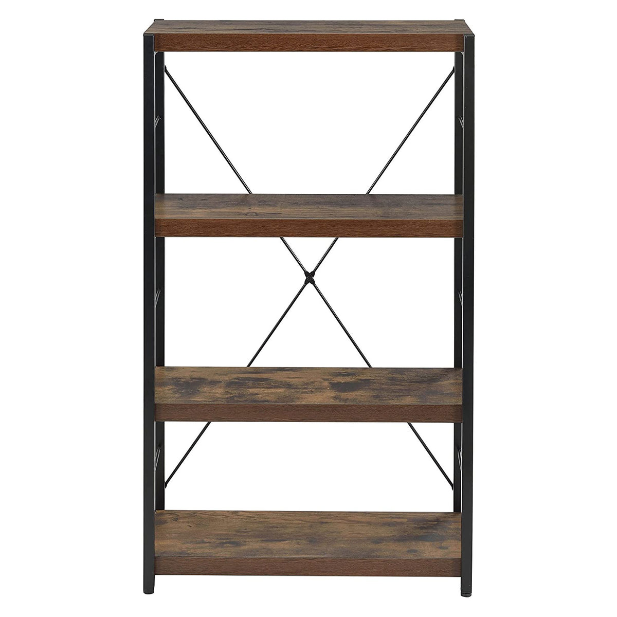 ACME Furniture 43 Inch 3 Tier Bookcase Organizer Storage Shelf, Oak (Open Box)