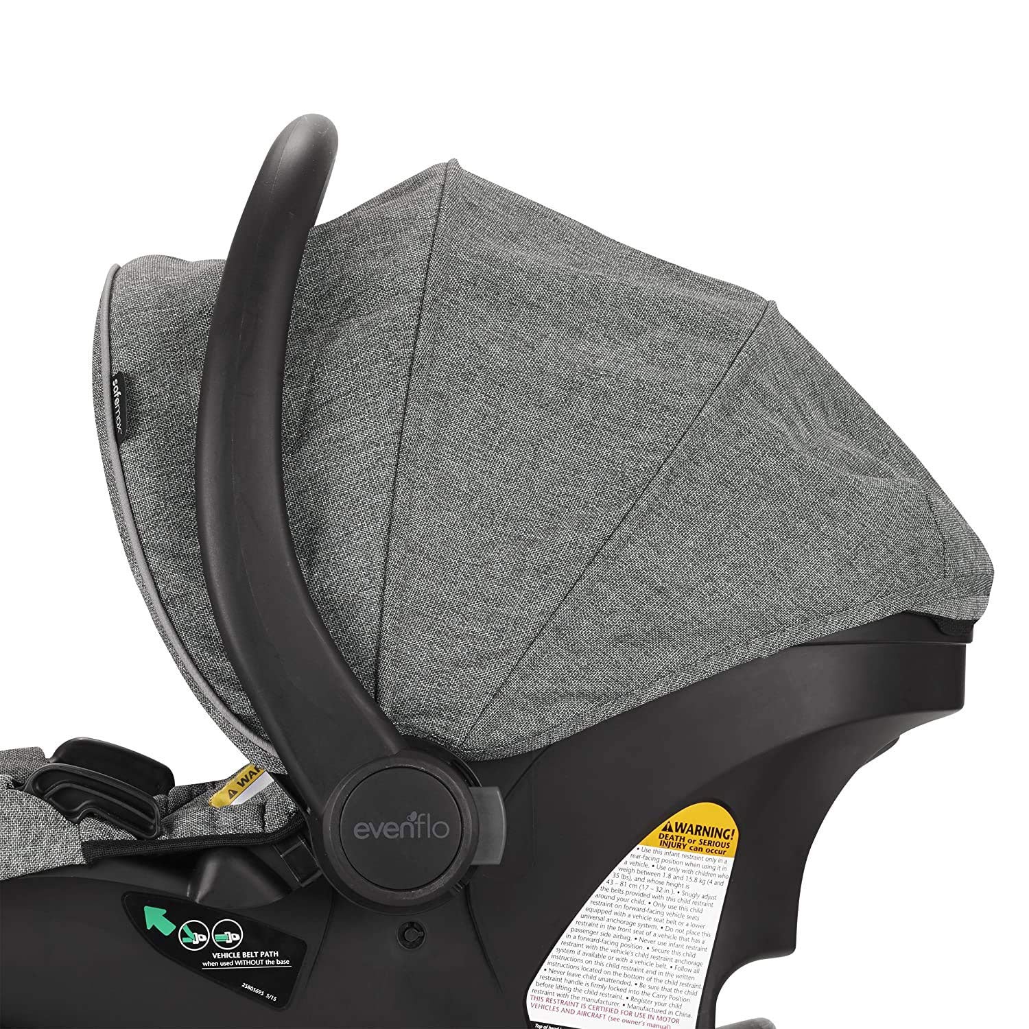Evenflo Pivot Xpand Modular Travel System with Infant Car Seat, Gray (Open Box)