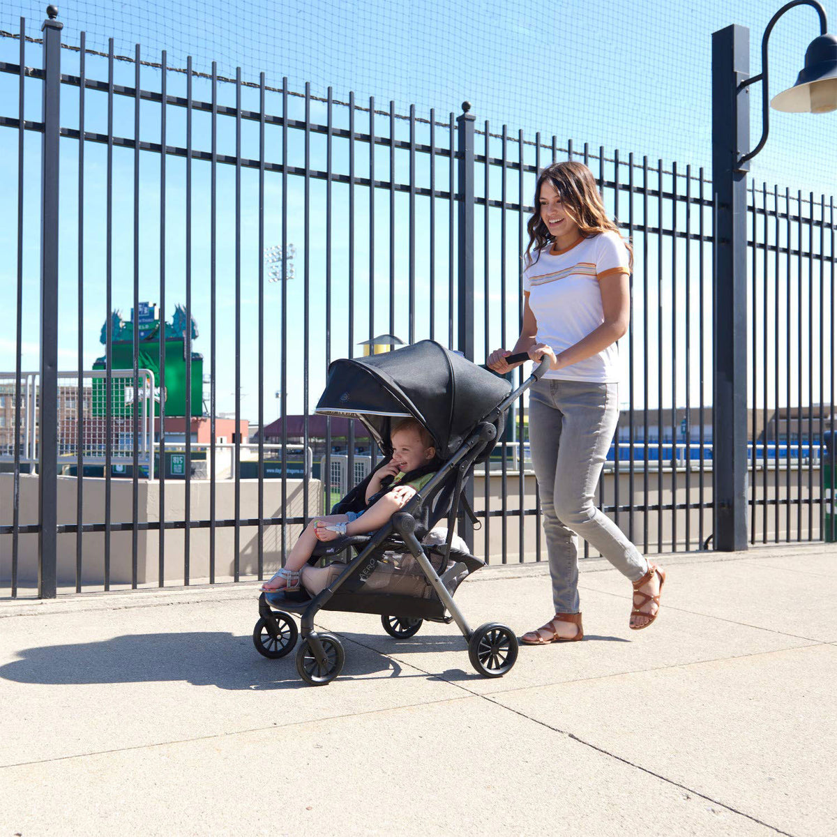 Evenflo Aero Lightweight Stroller with Folding Design and Extra Storage, Lark