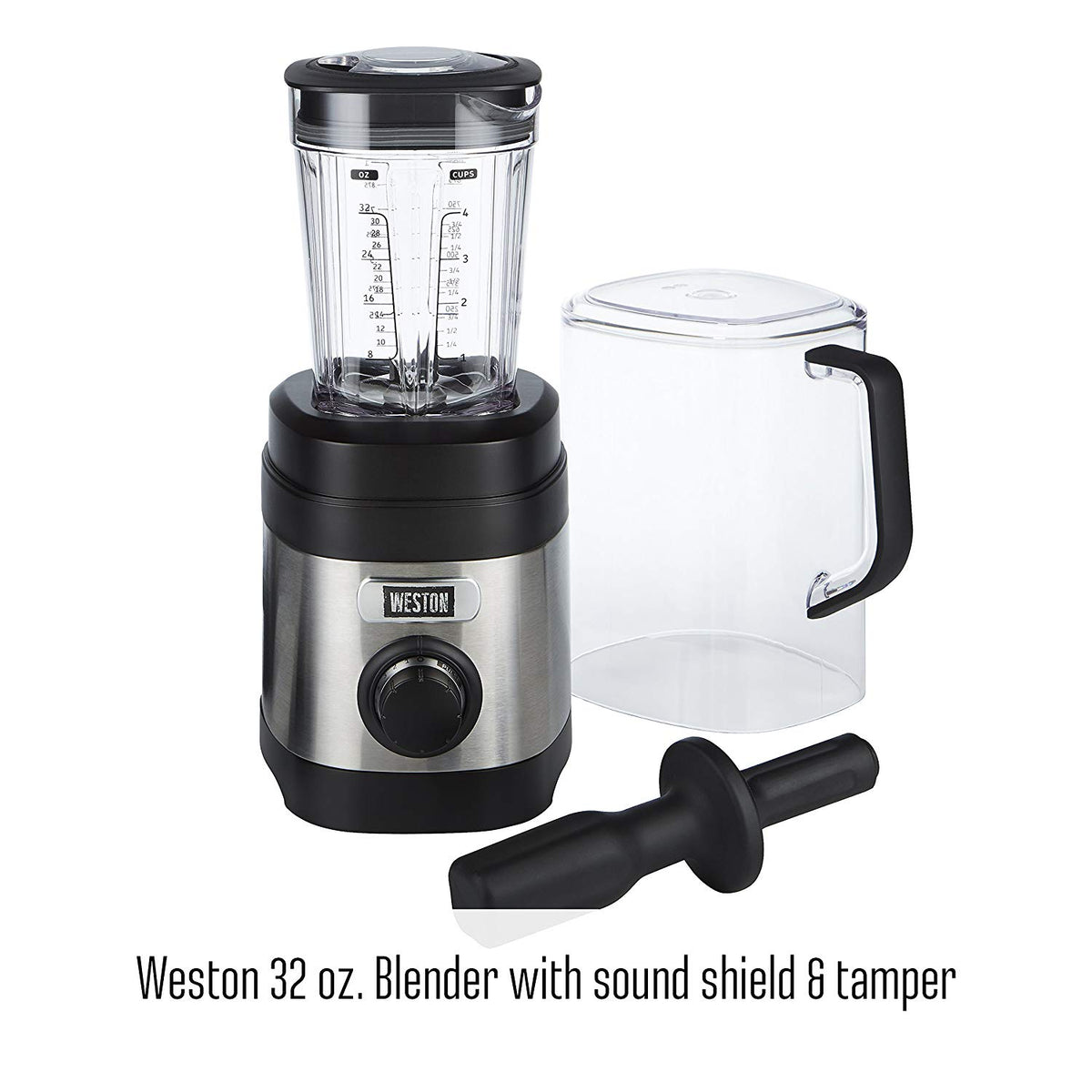 Weston 58917 32 Oz Dishwasher Safe Kitchen Blender & 175 Baby Food Recipe Book