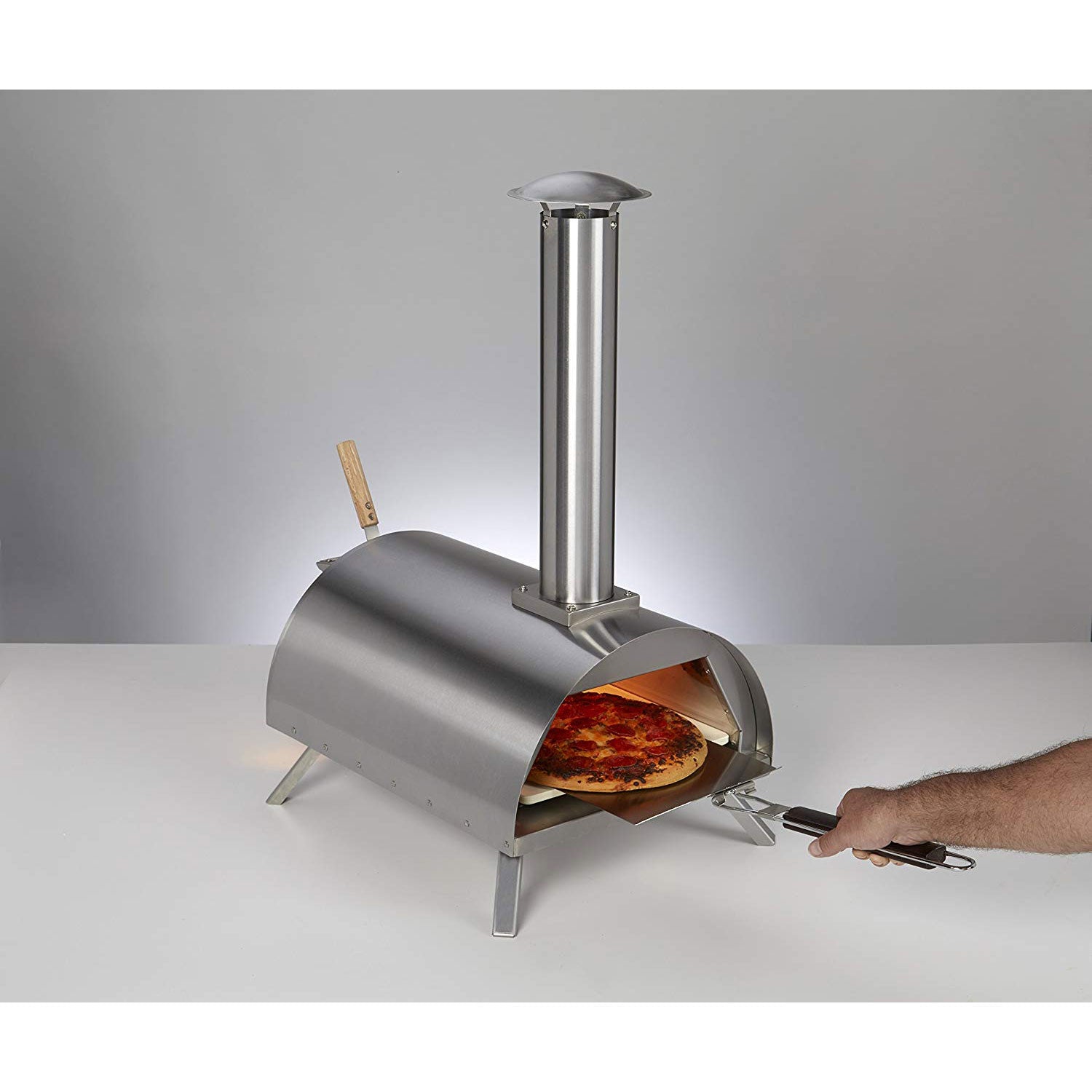 Wood Pellet Pizza Oven WPPO1 Portable Stainless Steel Wood Fired Pizza Oven