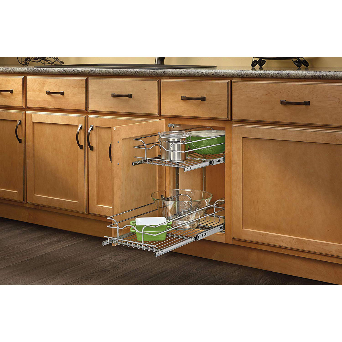 Rev-A-Shelf 5WB2 Series Wire Organizer for 24 x 20.5 Inch Cabinets (2 Pack)