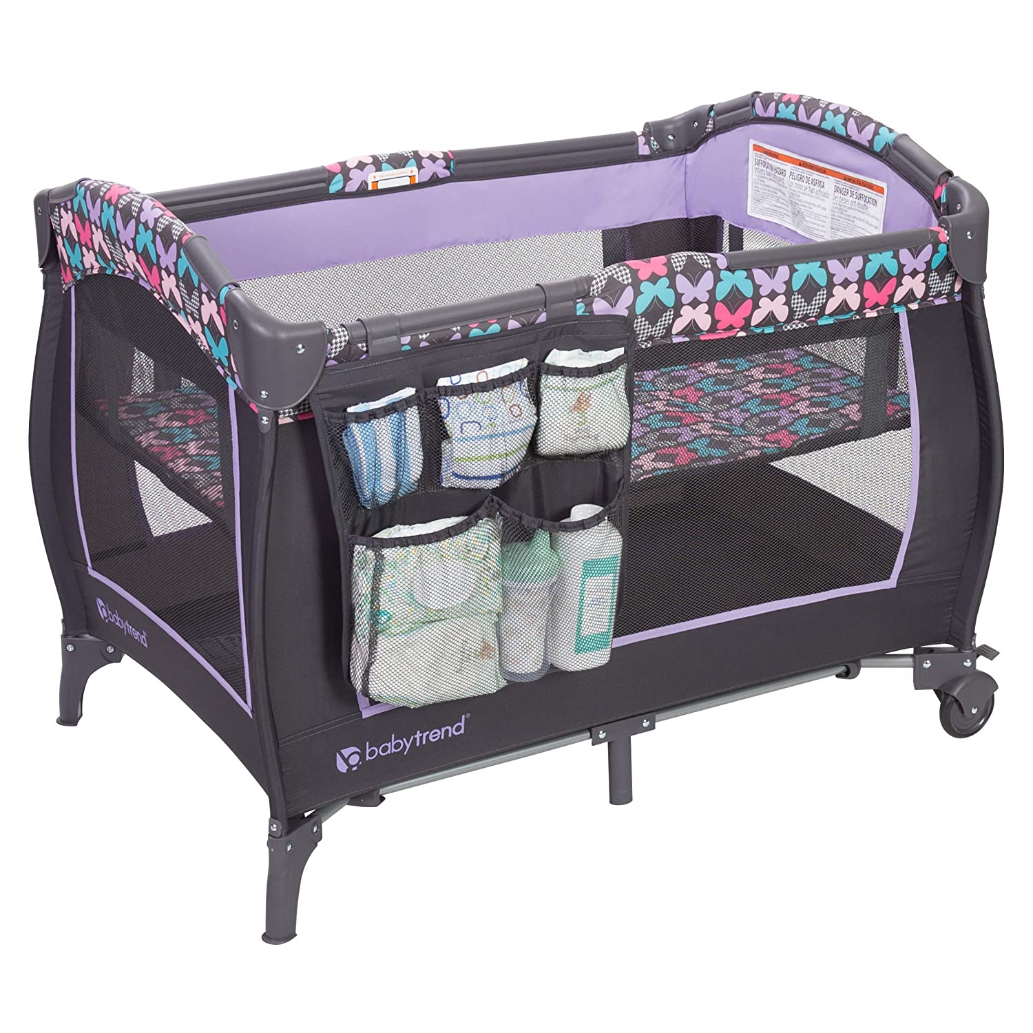 Baby Trend Portable Folding Infant Trend-E Nursery Center with Bassinet, Sophia - VMInnovations