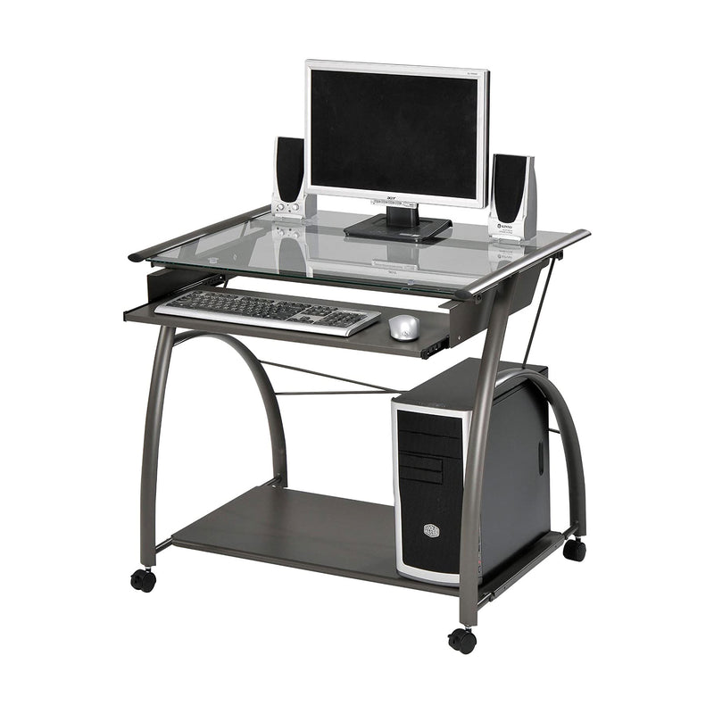 ACME Furniture Vincent Contemporary Metal Home Work Office Computer Desk, Pewter