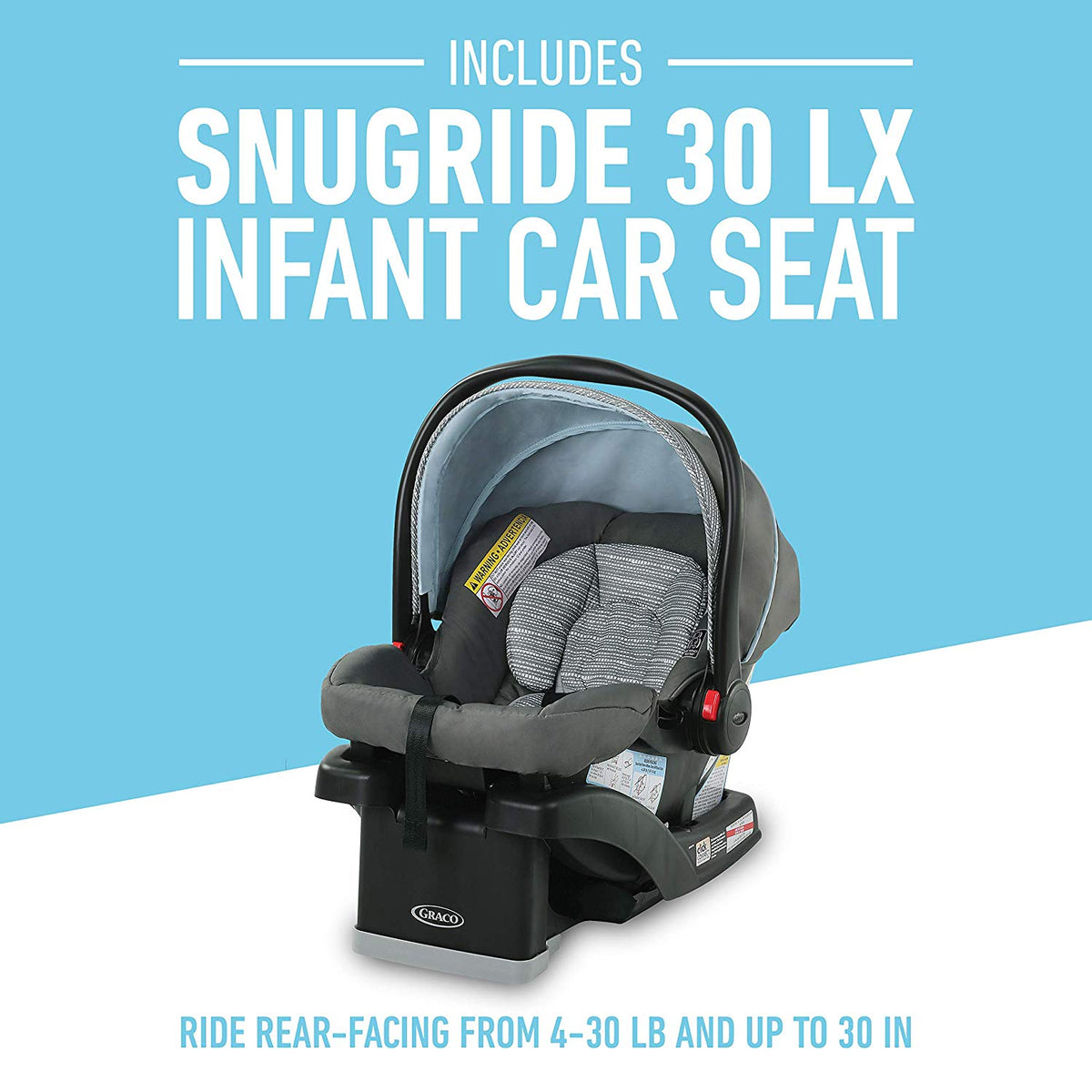 Graco FastAction SE Stroller w/ SnugRide 30 LX Infant Car Seat Travel System