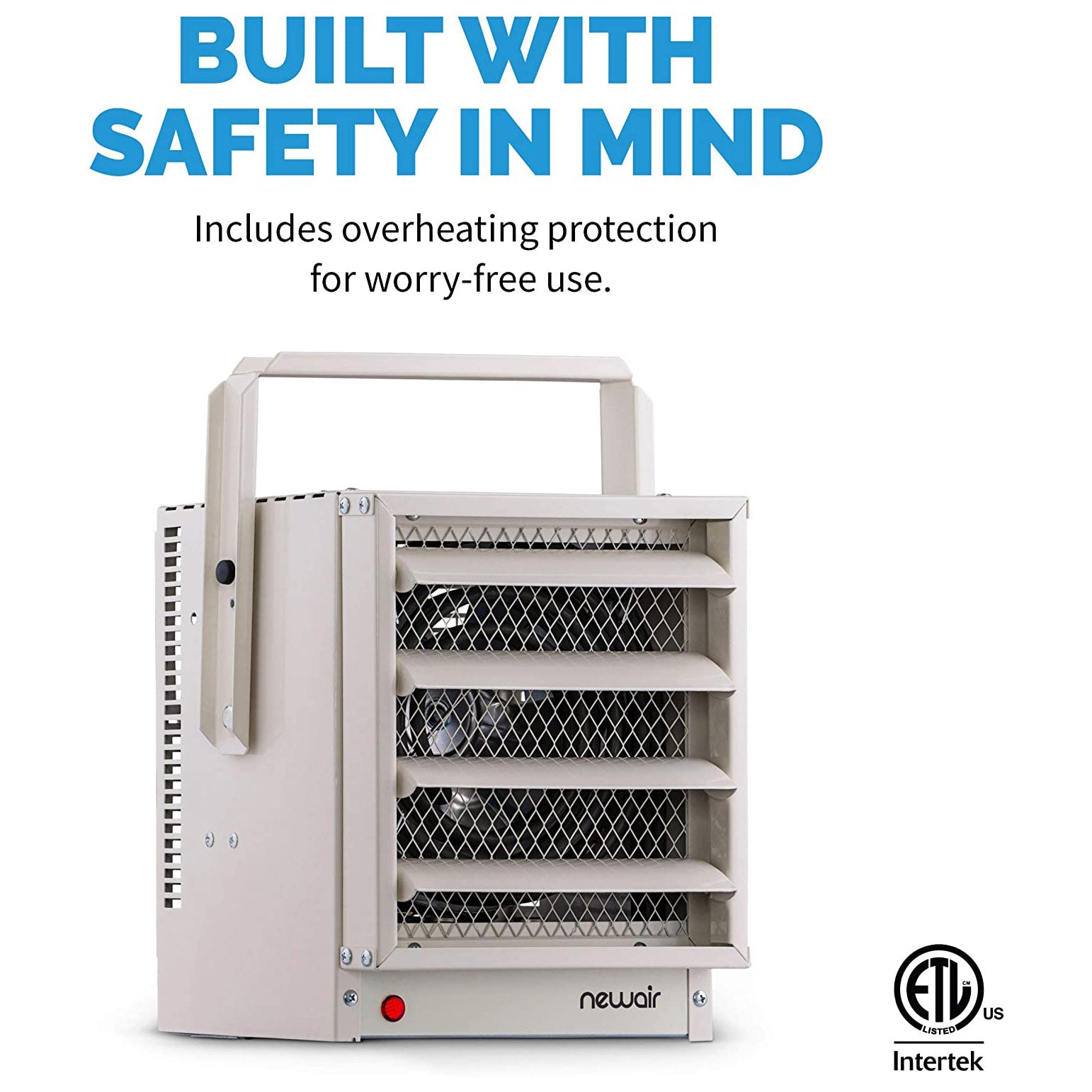 NewAir 240V 5000 Watts Garage Workshop Hardwired Space Heater, White (Open Box) - VMInnovations