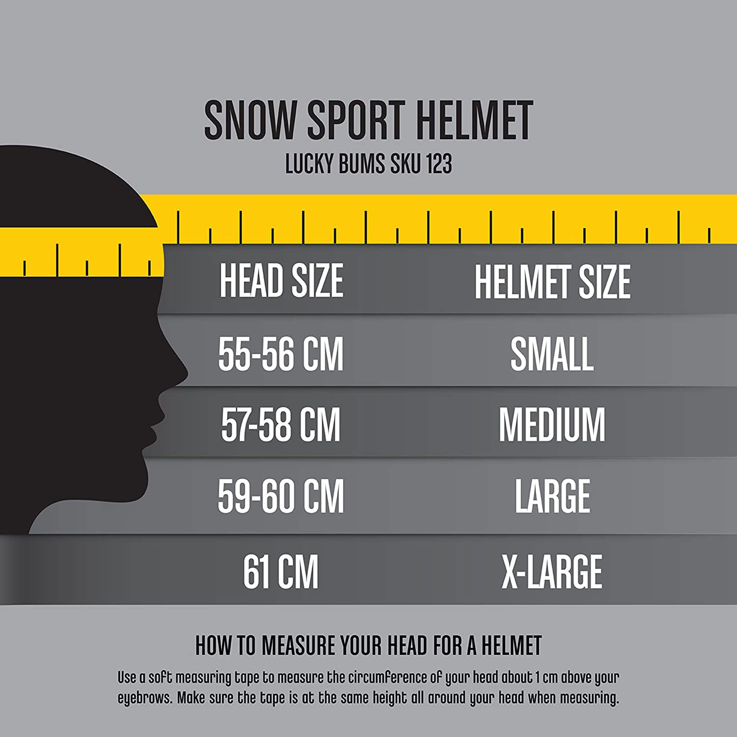 Lucky Bums Ski Snowboard Snow Sport Safety Helmet, Blue, X Large (Open Box)