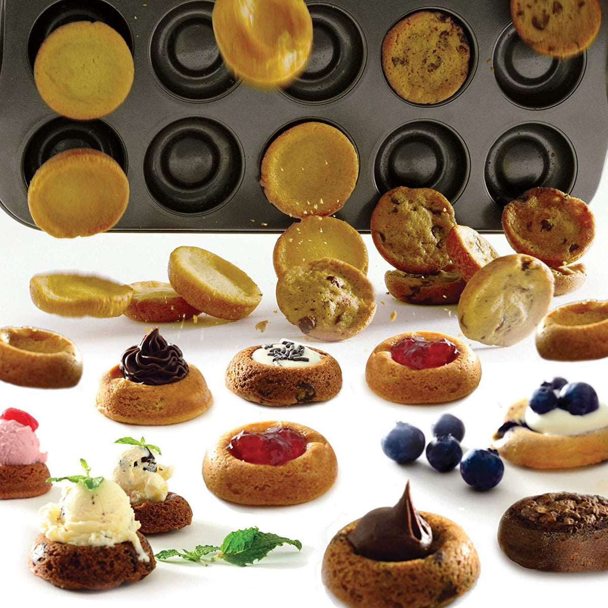 Norpro Nonstick Filled Center Easy Clean Cookie Sheet Pan, 20 Count (Open Box)
