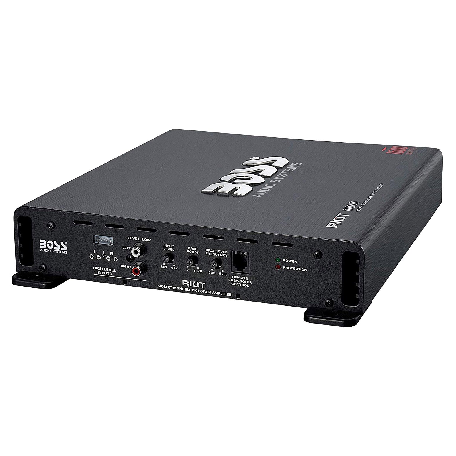 BOSS Audio R1600M Riot 1600W Mono Class A/B Car Amplifier w/ Remote (2 Pack)