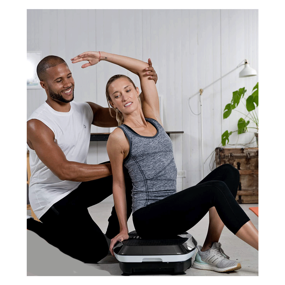 LifePro Hovert 3D Vibration Plate Body Exercise Workout Equipment Machine, Black