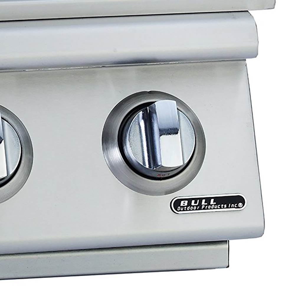 Bull Outdoor Products 22,000 BTU Slide-In Double Burner, Stainless (Open Box)