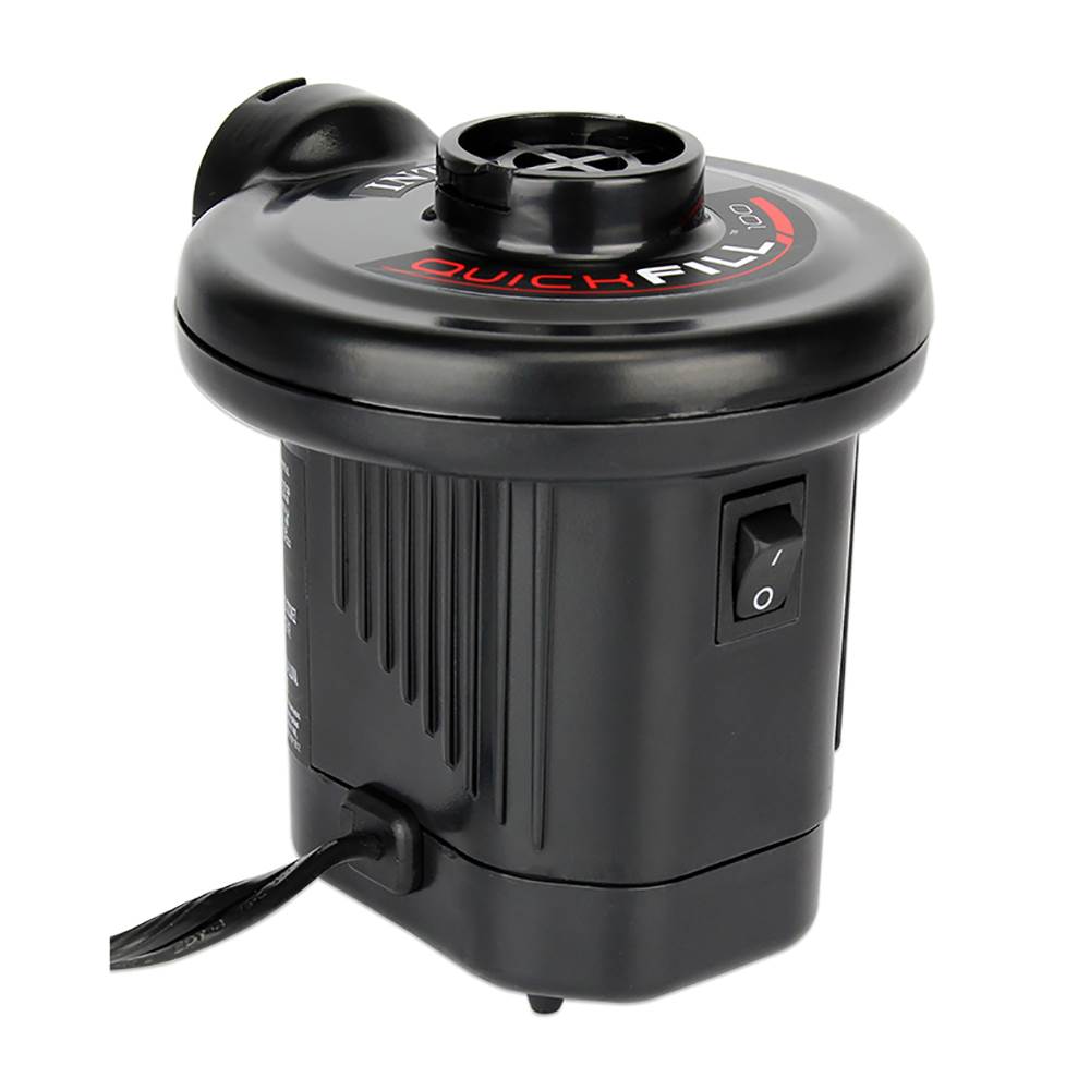 Intex 120V Quick Fill AC Electric Air Pump with 3 Nozzles, Black | 66619E