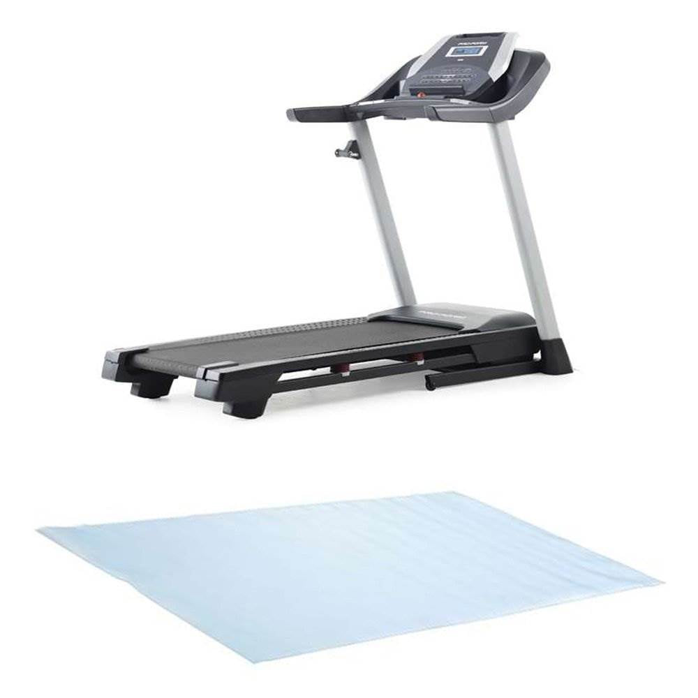 ProForm 505 CST Space Saving Folding Incline Treadmill with ProShox + Floor Mat