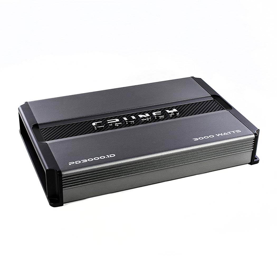 Crunch Power Drive 3000W Mono Class D Car Audio Amplifier + 4 Gauge Wiring Kit