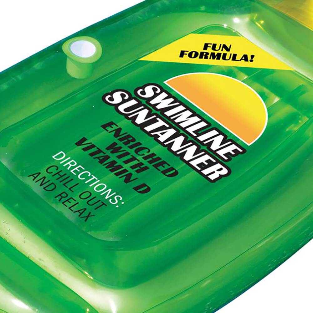 Swimline Inflatable Suntanner Tan Lotion Bottle Swimming Pool Float Raft | 90606 - VMInnovations