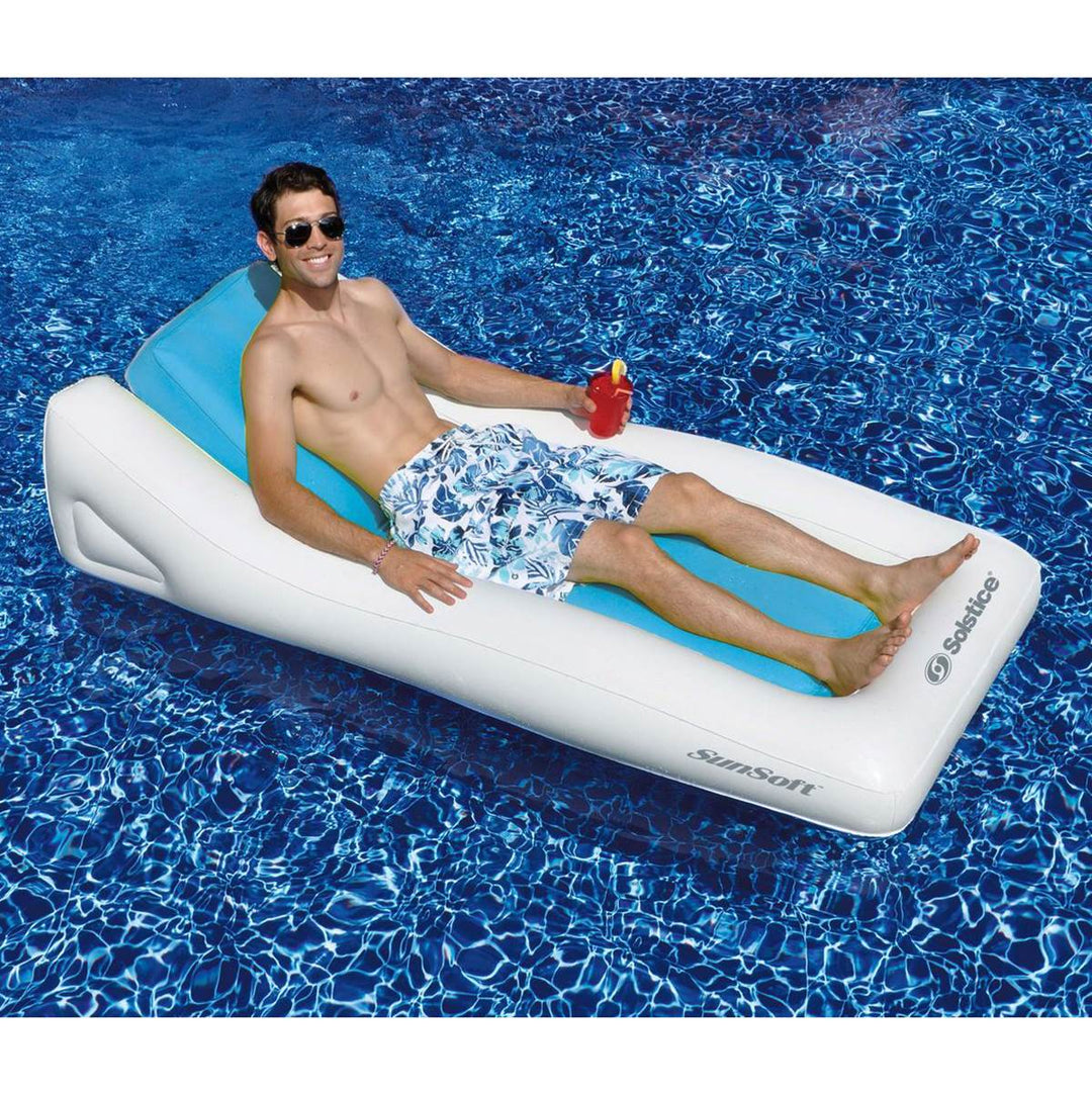 Swimline Inflatable SunSoft Hybrid Ride On Swimming Pool Float Raft Lounge Chair - VMInnovations