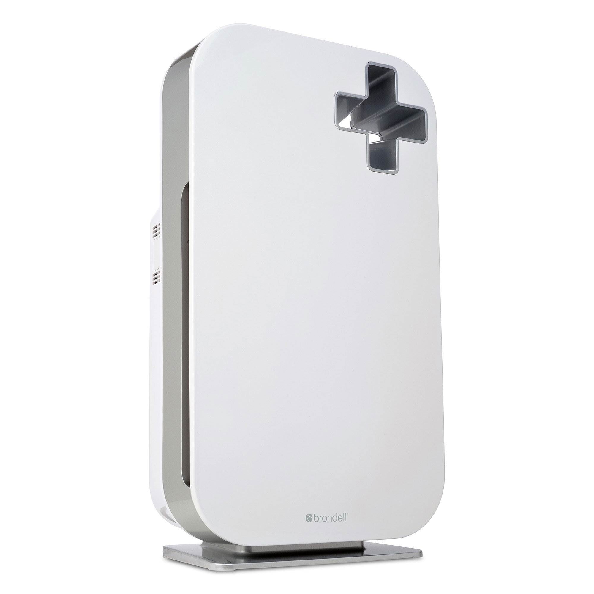 Brondell O2+ Source True HEPA Odor Allergen Remover Air Purifier System, White