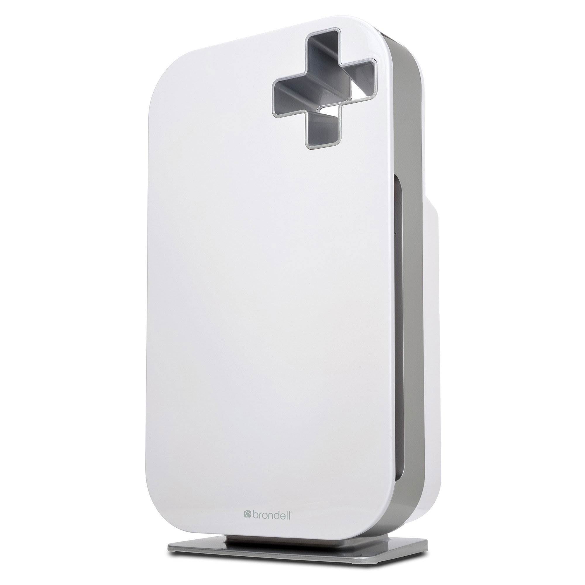 Brondell O2+ Source True HEPA Odor Allergen Remover Air Purifier System, White