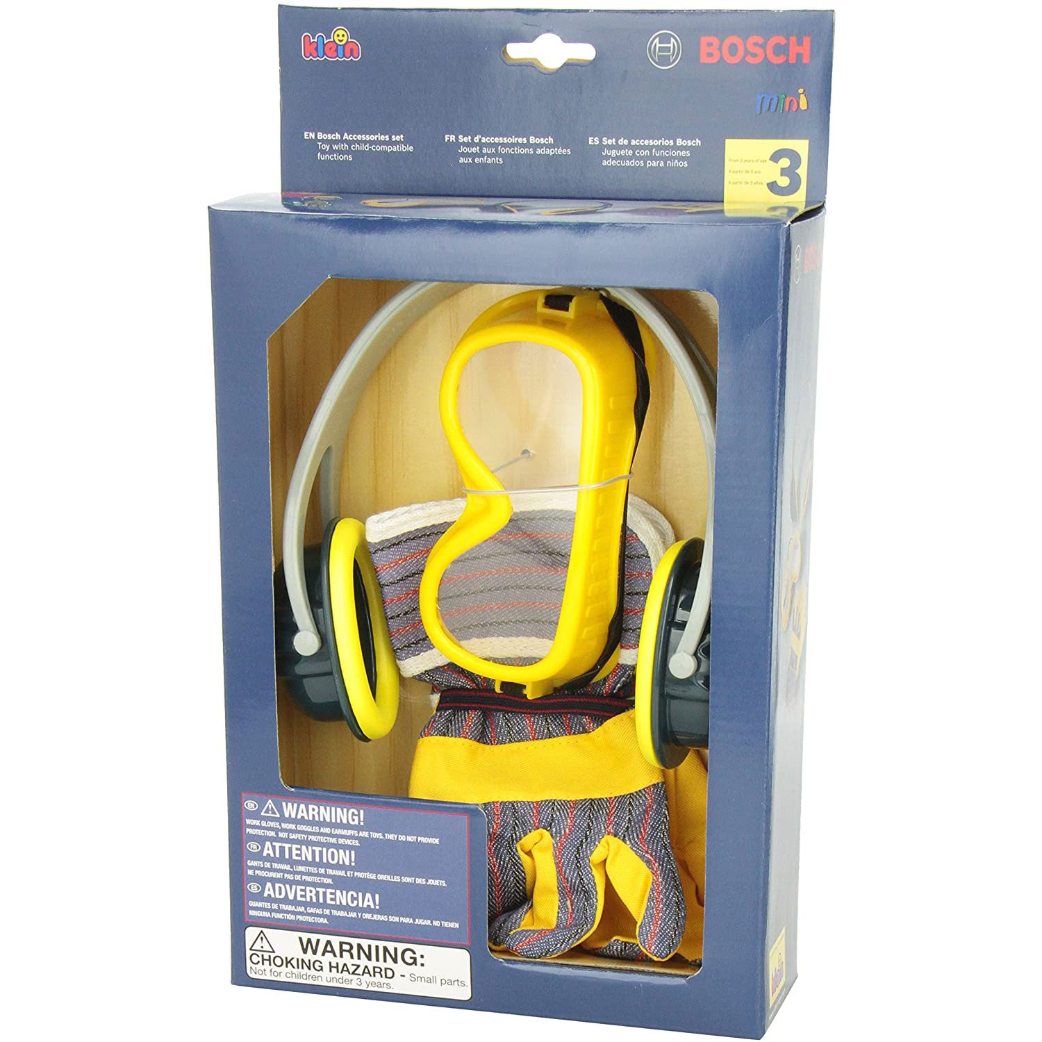 Theo Klein Bosch DIY Kid Toy Construction Toolset Bundle with Safety Accessories - VMInnovations