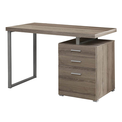 Monarch Specialties Left/Right Facing 47" Modern Home Office Computer Desk,Taupe