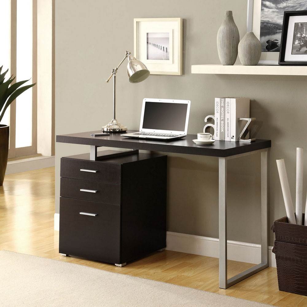 Monarch Specialties Left/Right Facing Computer Desk, Cappuccino (For Parts)