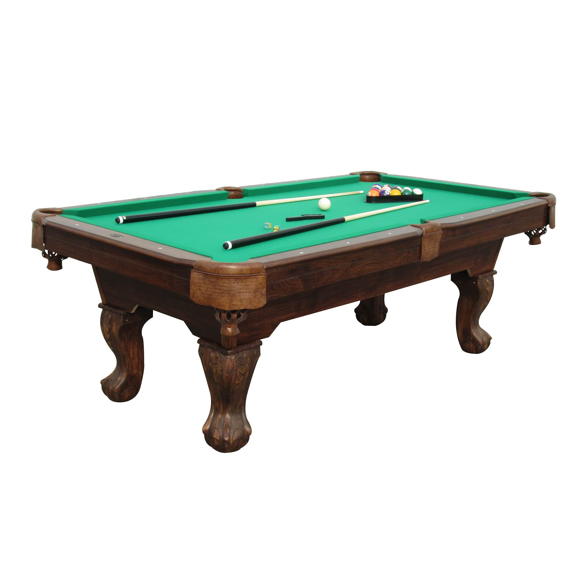 Sportcraft 7.5' Pool Table w Cue Rack & Accessories (Certified Refurbished)