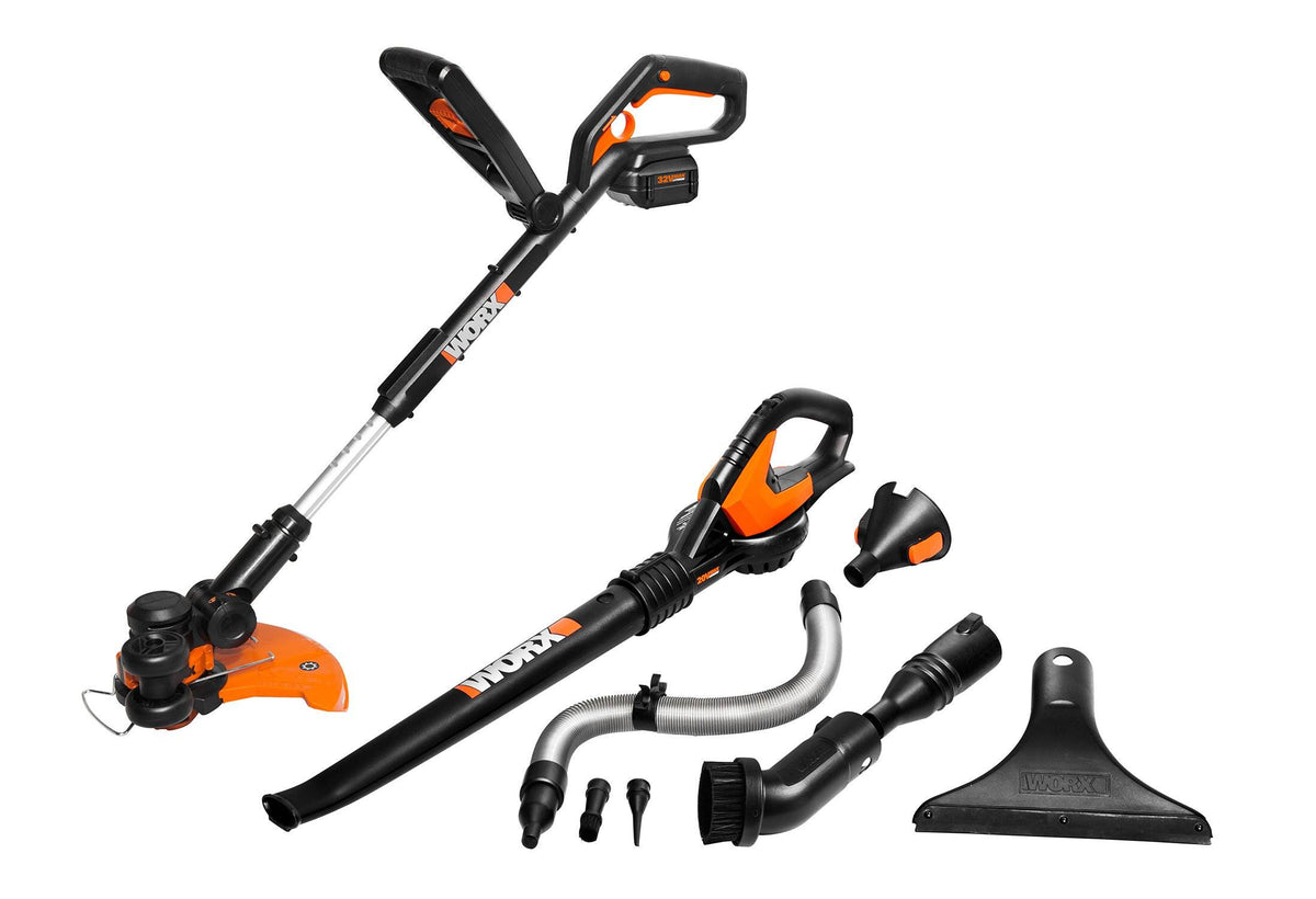 Worx Air 32V Grass Trimmer & Air Blower Cordless Electric Combo Kit (Open Box)