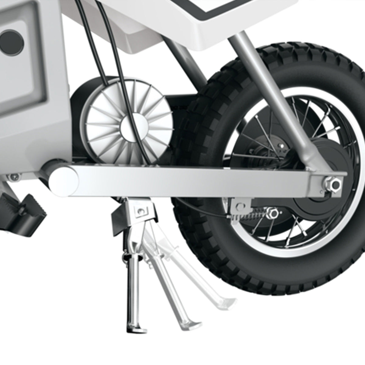 Razor MX400 Dirt Rocket 24V Electric Motocross Dirt Bike, White (Open Box) - VMInnovations