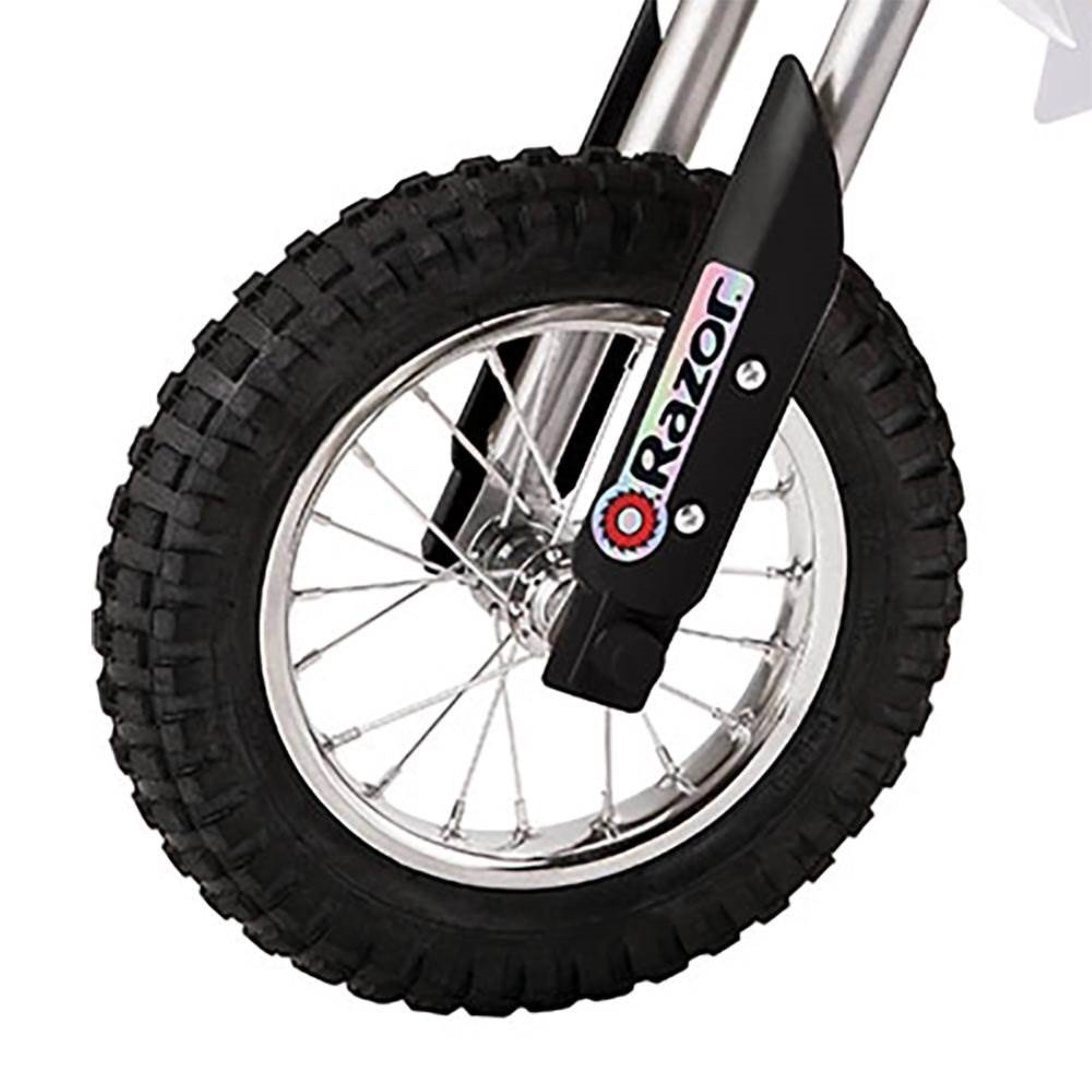 Razor MX400 & MX650 Electric Toy Motocross Motorcycle Dirt Bike, White & Black - VMInnovations