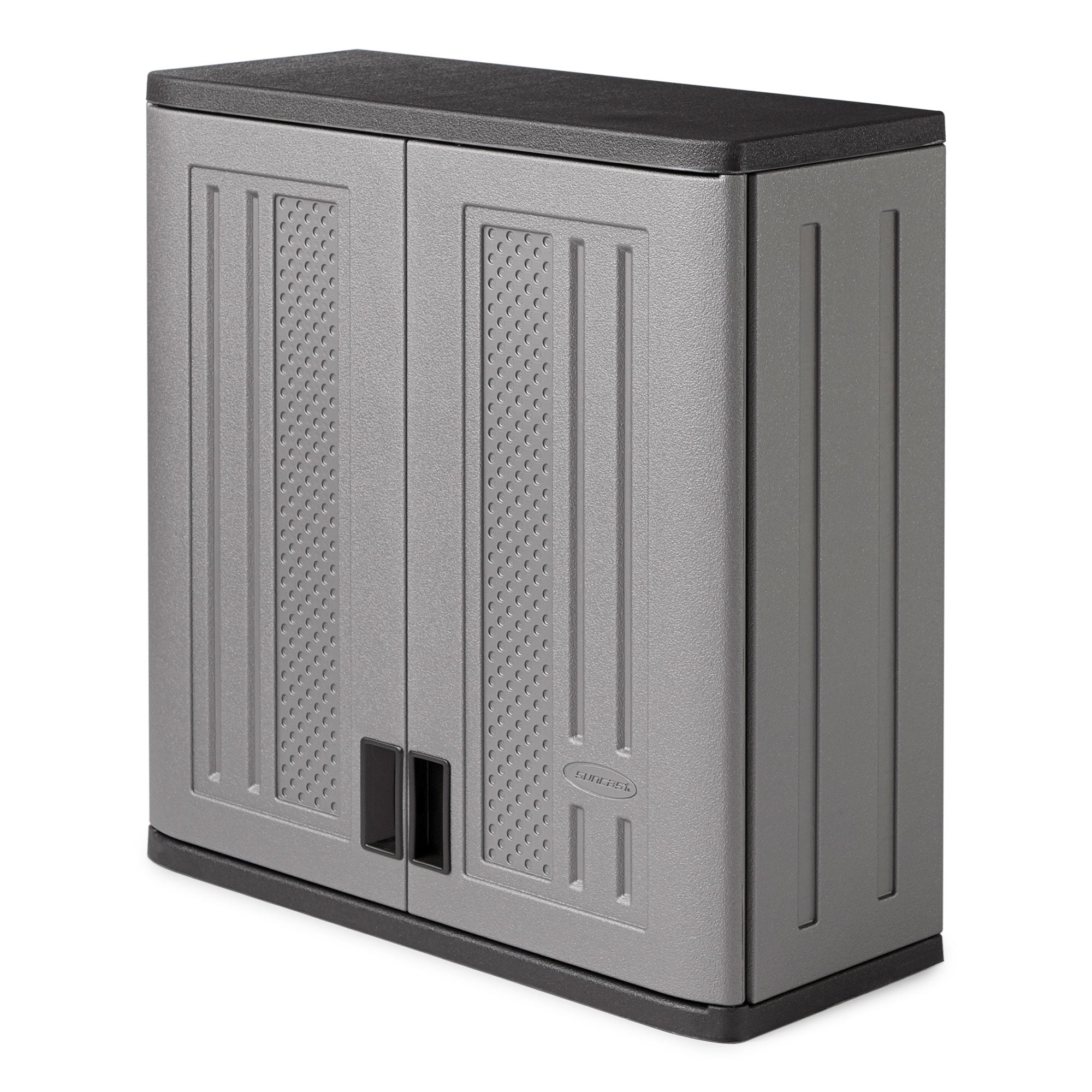 Suncast 4 Cubic Feet Resin Single Shelf Garage Wall Storage Cabinet (Open Box)