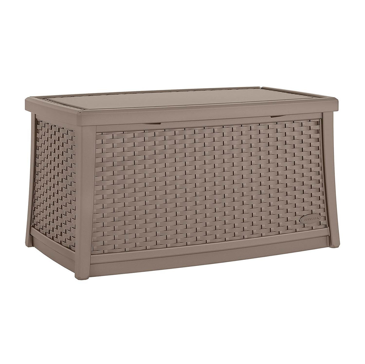 Suncast Elements 30 Gallon Outdoor Patio Resin Wicker Coffee Table (Open Box)