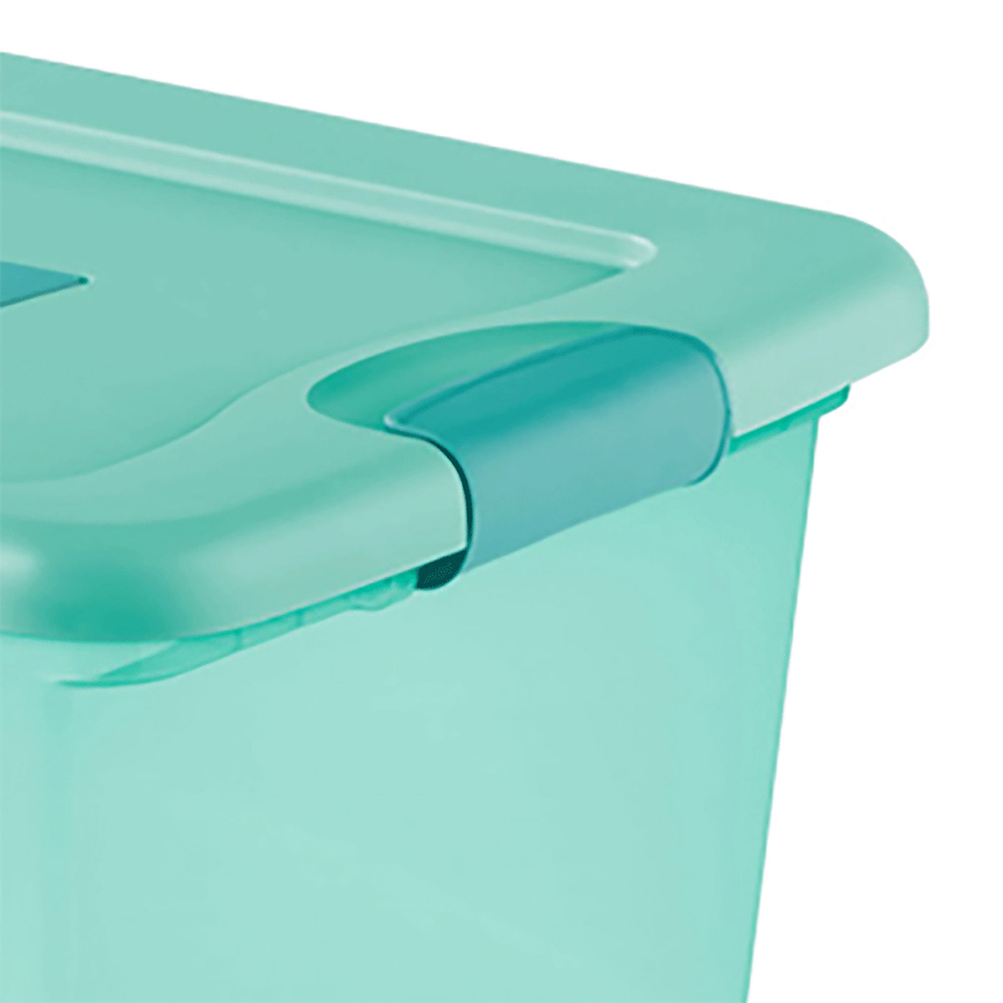 Sterilite 15 Quart Fresh Scent Stackable Shoe Storage Box Container (20 Pack)