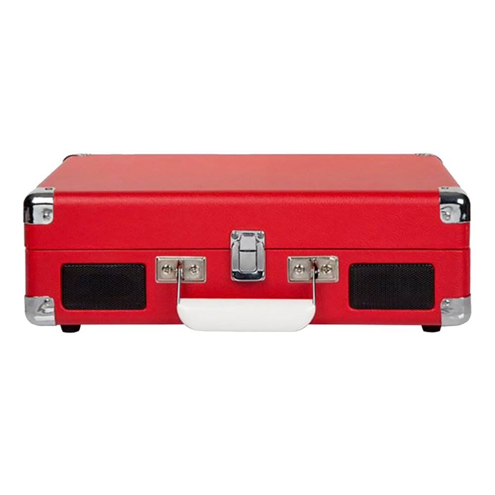 Crosley Cruiser Deluxe Portable 3-Speed Bluetooth Turntable, Red (Open Box)