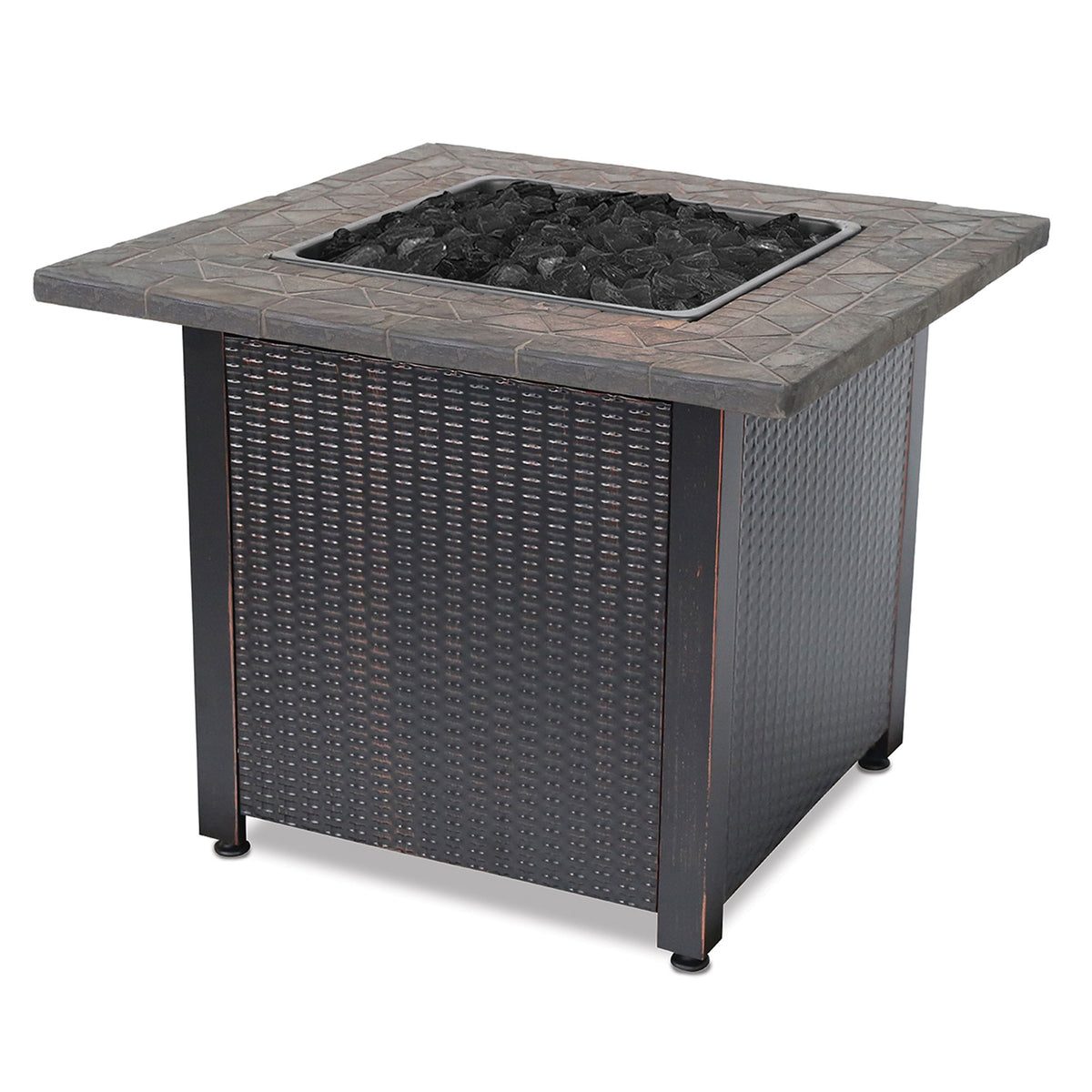 Endless Summer 30,000 BTU LP Gas Outdoor Fire Table with Brown Fire Glass