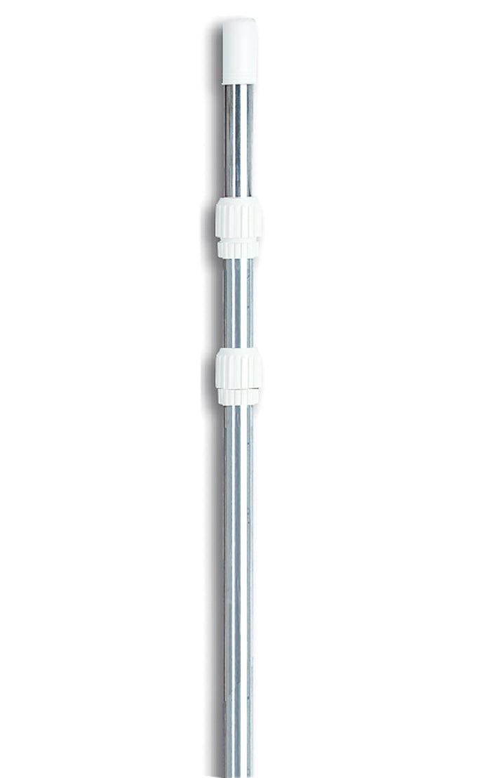 Blue Devil 18 Inch Pool Wall Cleaning Brush Head + 12 Foot Telescopic Pool Pole
