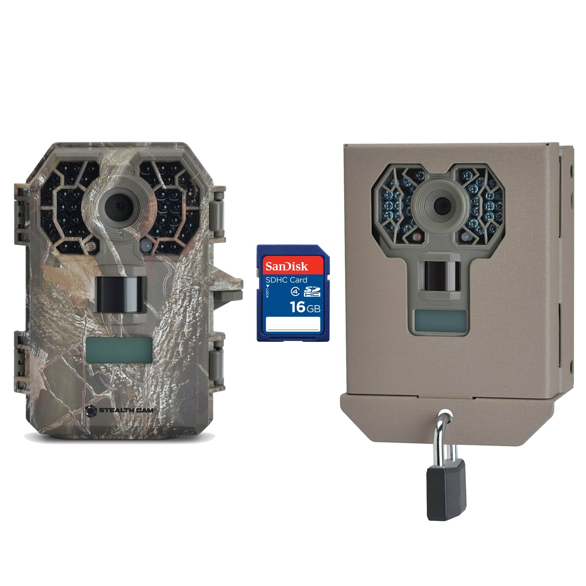 Stealth Cam 10MP HD No Glow Hunting Scouting Game Trail Camera + Case + SD Card