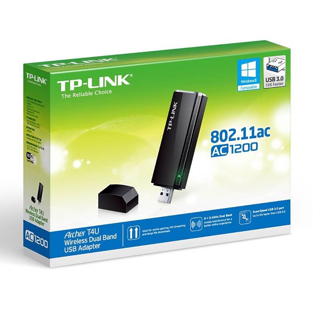 TP-Link Archer Wireless Dual Band 802.11ac USB Adapter WiFi Connector (Open Box)