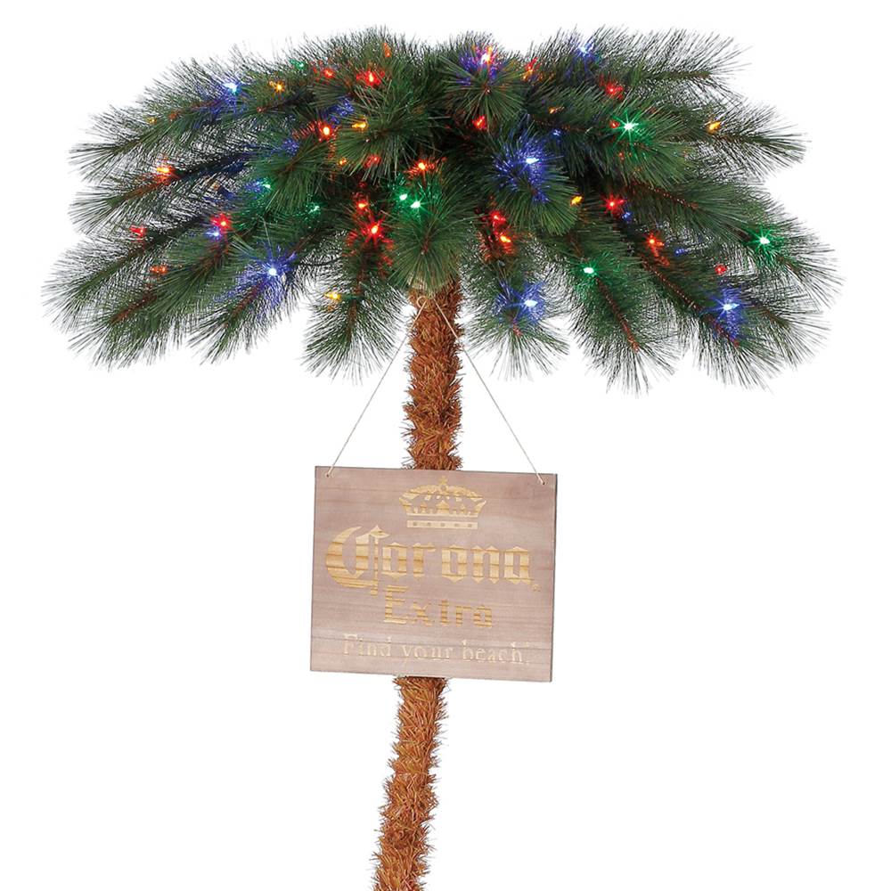 Corona 5 Ft Palm Tree Pre Lit LED Artificial Motion Activated Tree (Used)