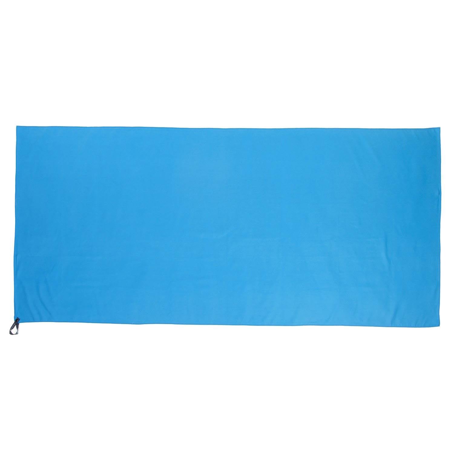 Wildhorn Akumal Fast Drying Microfiber Striped Beach Towel, Port Blue (Open Box)