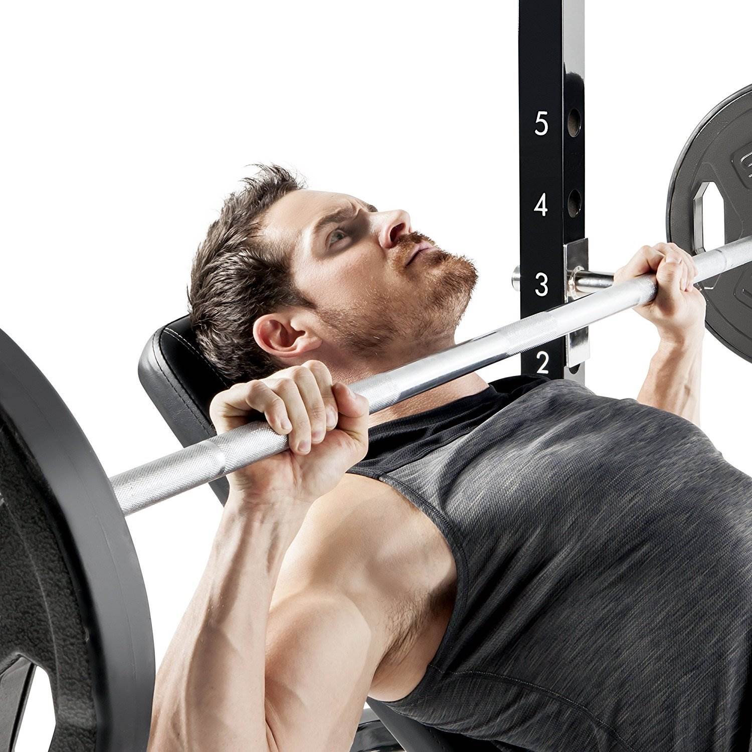 Marcy Olympic Weight Bench w/ Bar Catches, Leg Developer, & Curl Pad (Open Box)