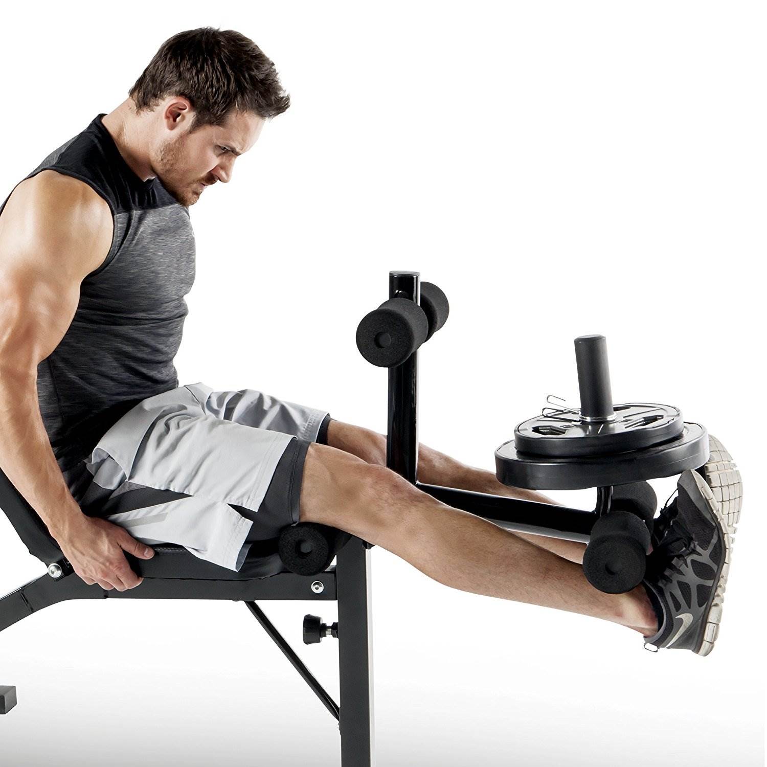 Marcy Olympic Weight Bench w/ Bar Catches, Leg Developer, & Curl Pad (Open Box)