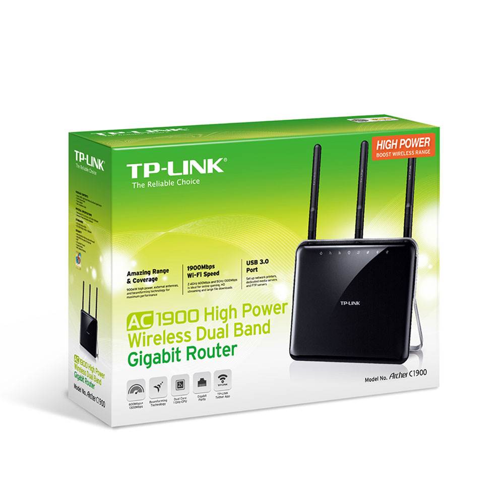 TP-Link Archer Dual Band Fast Power Wireless Gigabit WiFi Router (For Parts)