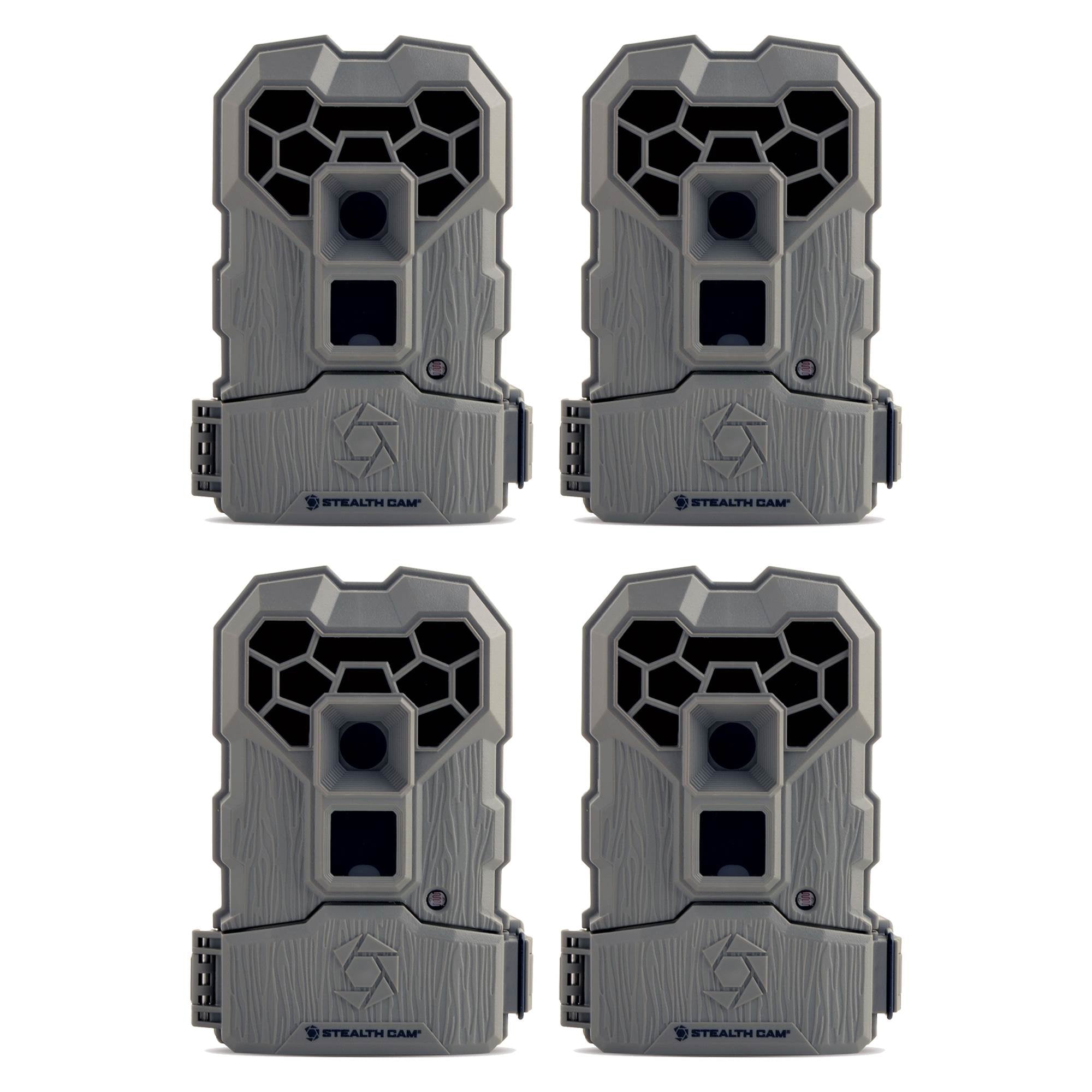 Stealth Cam 10MP Infrared Hunting Scouting Game Trail Camera w/ Video, 4 Pack