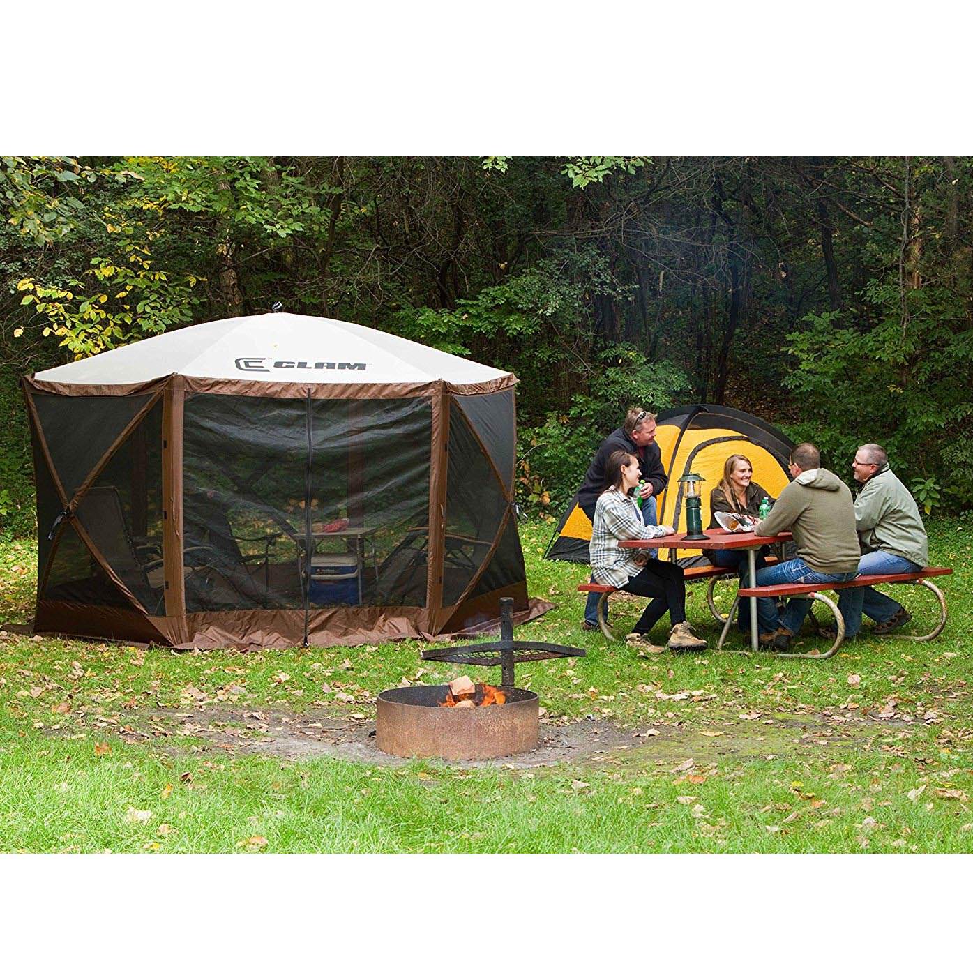 Clam Quick-Set Escape Portable Outdoor Gazebo Canopy, Camo (Open Box)