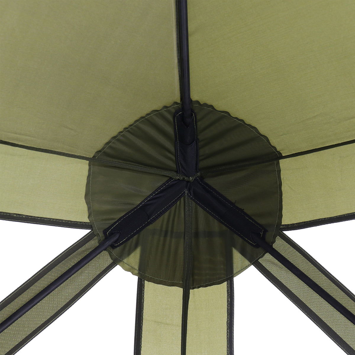 Clam Quick Set Traveler Portable Camping Gazebo Canopy Shelter, Green (Used)