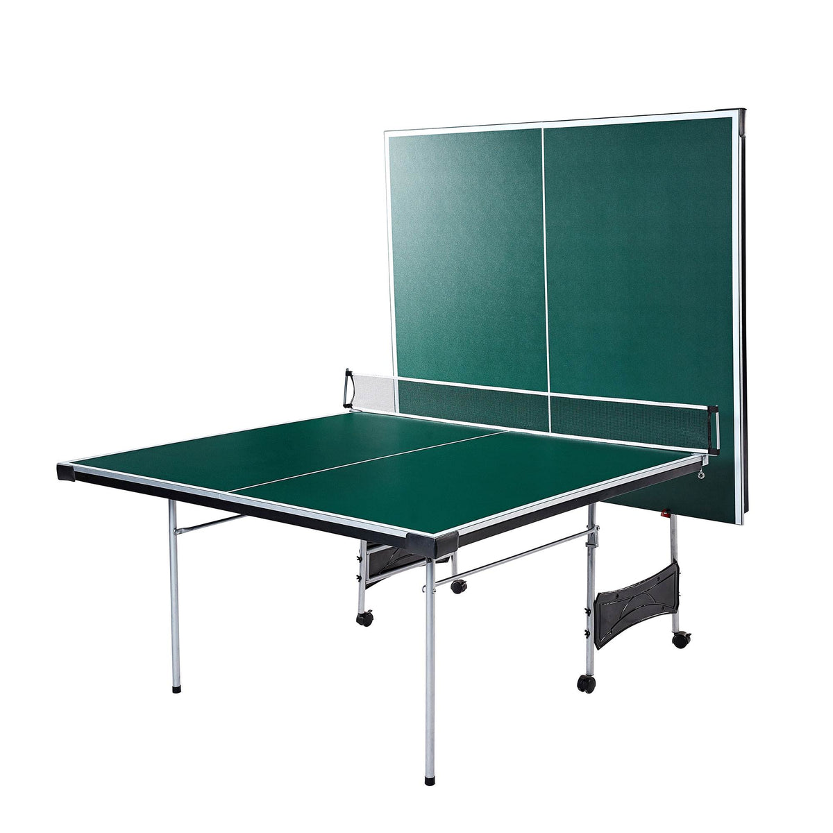 Lancaster 4 Piece Official Size Indoor Folding Ping Pong Game Table (Open Box)