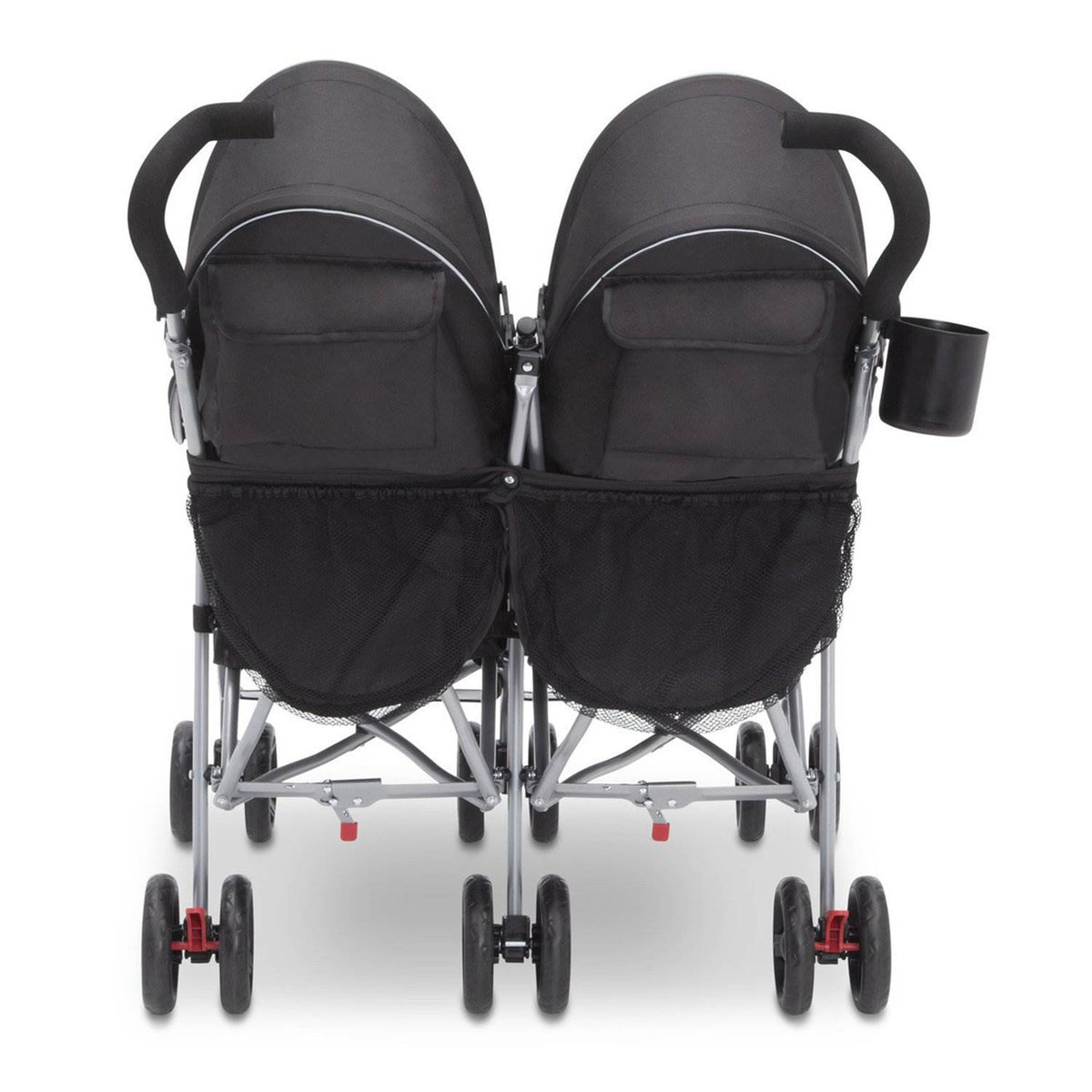 Delta Children LX Side-by-Side Double Convenience Stroller, Orange (Open Box)