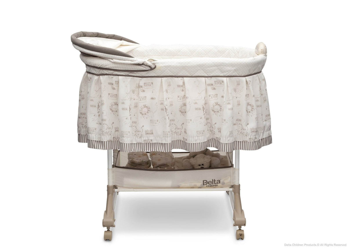Delta Children Newborn Infant Baby Playtime Jungle Gliding Rocking Bassinet