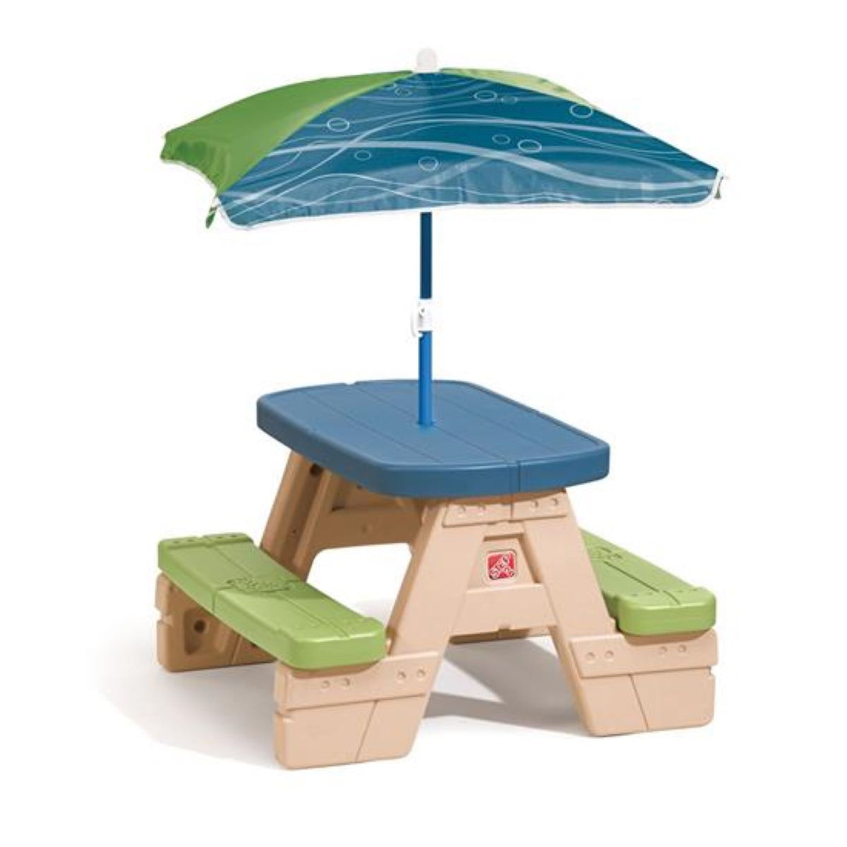 Step2 Sit and Play Toddler Preschool Picnic Table with Umbrella (Used)